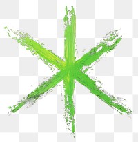 PNG A green asterisk minimalist black art.