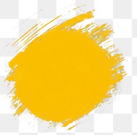 PNG A yellow dot illustration brush silhouette.