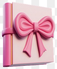 PNG Coquette book illustration pink bow.