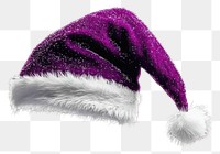 PNG Purple Santa hat holiday santa purple santa hat.