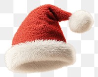 PNG A red Santa hat floating holiday fluffy.