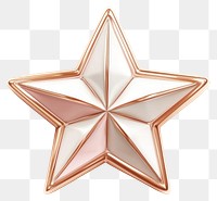 PNG Rosegold-White Star modern design rose.