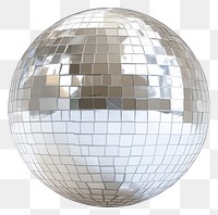 PNG Disco ball surface sphere silver.