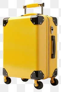 PNG Yellow wheeled travel suitcase luggage yellow wheels.