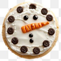 PNG Snowman Cookie carrot icing chocolate.