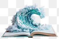 PNG Ocean wave ocean book sea.