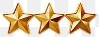 PNG golden star rating icons