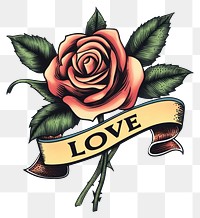 PNG Rose art illustration vintage.