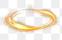 PNG Glowing light effect abstract circle golden.