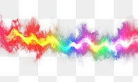 PNG Colorful rainbow sound waves abstract spectrum colors.