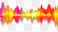 PNG Red color sound waves abstract patterns spectrum.