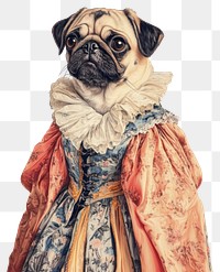 PNG Pug dog costumes pug painting animal.