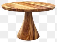 PNG Round wooden table furniture modern tabletop.