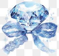 PNG A diamond illustration watercolor sparkling.