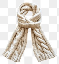 PNG Winter cream scarf clothing fashionable accessory.