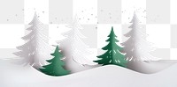 PNG Magical forest with Christmas trees christmas background cutout.