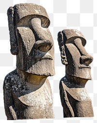 PNG Moai statues in Easter Island sculptures island easter.