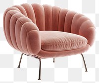 PNG Pink rib fabric texture armchair furniture modern comfortable.