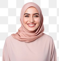 PNG Smiling happy muslim woman middle east islam portrait hijab.