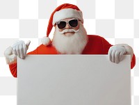 PNG Santa Claus wearing sunglasses christmas background orange.