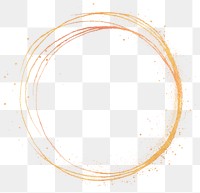 PNG Golden abstract circular art