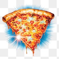 PNG Pizza food white background advertisement. 