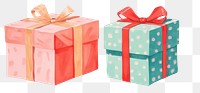 PNG Christmas gift boxes paper art celebration. AI generated Image by rawpixel.