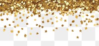 PNG Falling star confetti border background stars gold.