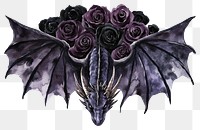 PNG Dragon art illustration gothic.