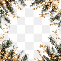 PNG White christmas background decoration branches festive.