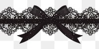 PNG Ocean lace ribbon border.