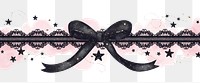 PNG Pink celestial lace background ribbon.