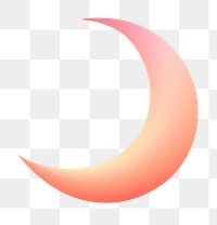 PNG Blurry crescent moon icon shape aura wallpaper background gradient abstract.