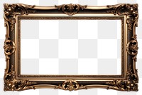 PNG Golden vintage frame white background architecture blackboard. 