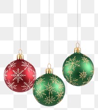 PNG Hanging christmas ball decoration decorations ornaments snowflake.