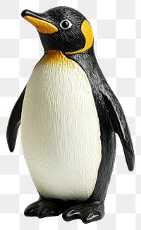 PNG Real penguin ornament figurine animal collectible.