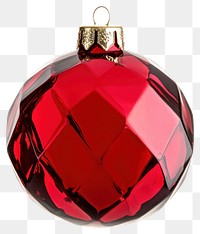 PNG Real crystal christmas ball red accessories decoration.