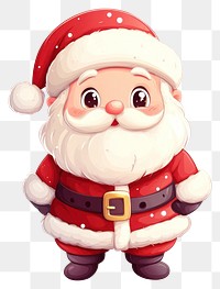 PNG Santa claus illustration winter white.