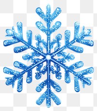 PNG Blue snowflake winter decorative decoration.