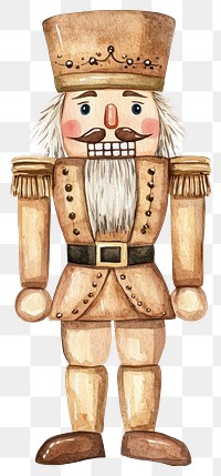 PNG Nutcracker illustration traditional decoration.