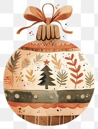 PNG Christmas ornament illustration watercolor christmas.