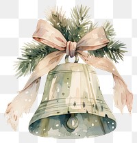 PNG Holiday bell illustration watercolor holiday.