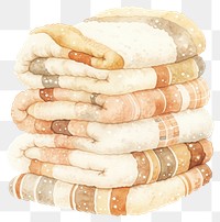 PNG Woolen blanket illustration watercolor blankets.