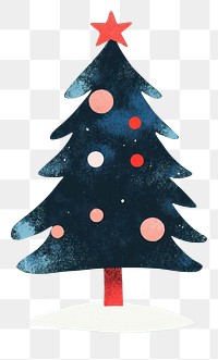 PNG Christmas tree decoration christmas illustration background.