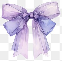 PNG Purple coquette bow illustration watercolor ribbon.