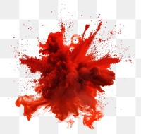 PNG Explosion dynamic red abstract.