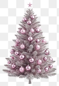 PNG Christmas tree christmas decoration pink.