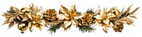 PNG Christmas garland christmas decoration golden.