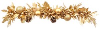 PNG Christmas garland gold decoration christmas.