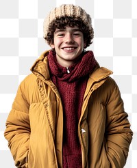 PNG Happy teen man in winter clothes photography clothing jacket.